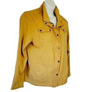 Lauren Ralph Lauren Field Jacket Safari Zipper Snap Closure Khaki Tan Women's XL